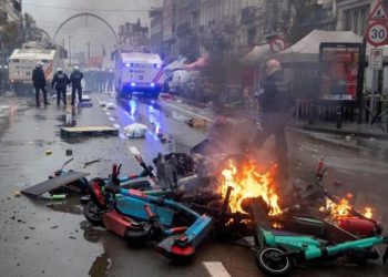 Des violences ont éclaté le dimanche 27 novembre 2022 dans la capitale belge à la suite du match de la coupe monde 2022