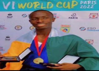 Champion du monde de Vovinam Viet Vo Dao des 65-70 kg, en juillet dernier en France, Souleymane Fofana retourne dans l’Hexagone mercredi