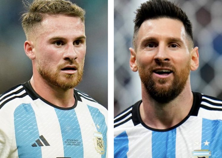 Lionel Messi et Alexis MacAllister