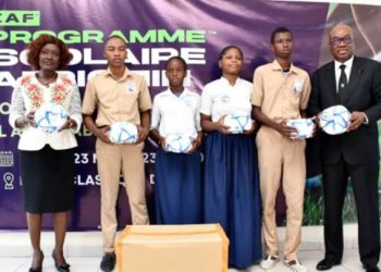 Des ballons envoyés par la CAF dans des établissements pour la préparatifs du Championnat Scolaire Africain