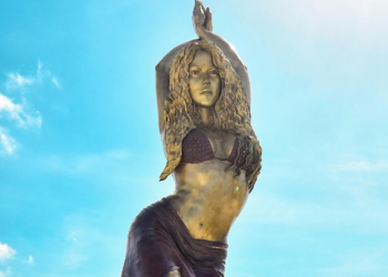La chanteuse Shakira immortalisée dans sa ville