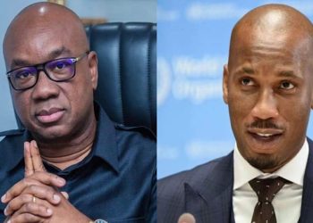 Idriss Diallo et Didier Drogba