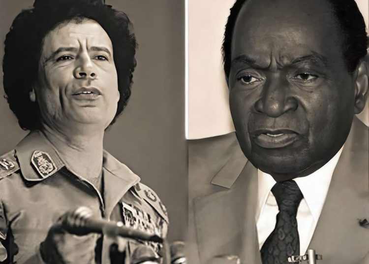Houphouët et Kadhafi