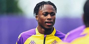 Christian Kouamé, attaquant de la Fiorentina