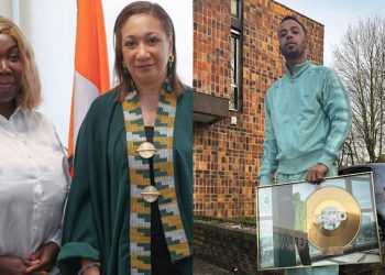 Farnçoise Remarck félicite Alain Négbélé