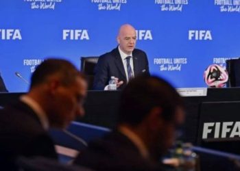 Le Conseil de la FIFA lors du 74e Congrès de l'organisation