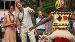 le prince Harry et son épouse Meghan 