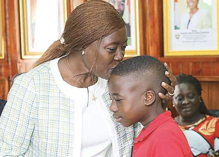 Loevan Samuel Krecoum et madame la ministre