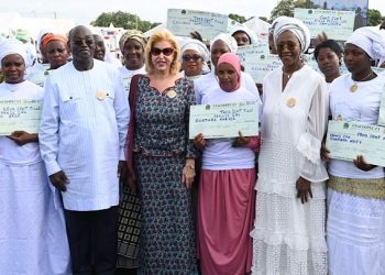 Dominique Ouattara à Tafiré