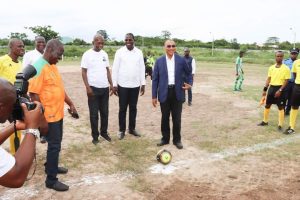 Adama Coulibaly, ministre des Finances et du Budget a officiellement lancé la deuxième édition du Tournoi de football Adama Coulibaly