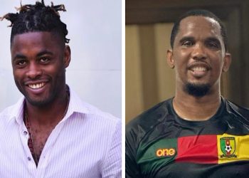 Alexandre Song et Samuel Eto'o