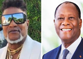 Koffi Olomidé et Alassane Ouattara