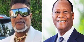 Koffi Olomidé et Alassane Ouattara