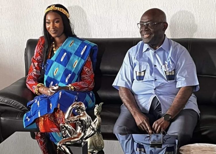 Diamala Marie-Emmanuelle, Miss Côte d’ivoire 2024 a été reçue par les autorités à Aboisso