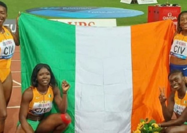 l’équipe féminine ivoirienne de relais 4x100 mètres a été disqualifiée suite à une erreur technique