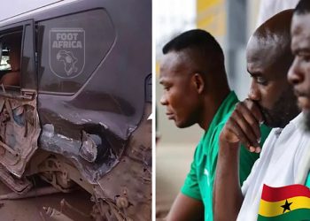 Otto Addo, entraîneur des Black Stars du Ghana, ainsi que ses adjoints John Paintsil et Fatau Dauda, ont été impliqués dans un grave accident de la route
