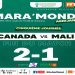 L’équipe du Mali s’est inclinée face au Canada