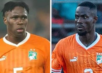 Wilfried Singo et Éric Bailly