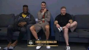 Francis Ngannou a exprimé sa joie suite à la présence de Cristiano Ronaldo