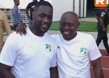 Émerse Faé et Aimé Guehi