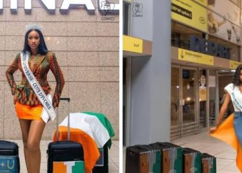 Djihony Mylène encourage Miss Côte d’Ivoire 2024 et sa 2e dauphine
