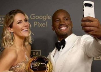 Sandy Heribert et Didier Drogba