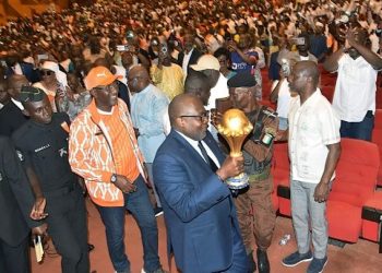 Le trophée de la Coupe d’Afrique des Nations (CAN) 2023