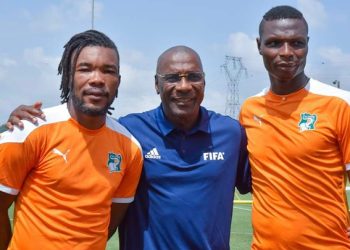 Serey Dié et Aristide Bancé en formation