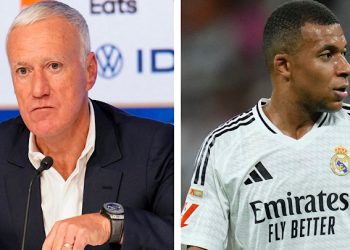 Didier Deschamps et Kylian Mbappé