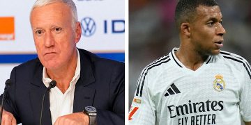 Didier Deschamps et Kylian Mbappé