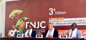 Ce mercredi 6 novembre 2024 au Sofitel Hôtel Ivoire de Cocody s’est tenue le Forum National du Jeune Cacaoculteur et Chocolatier (FNJC)