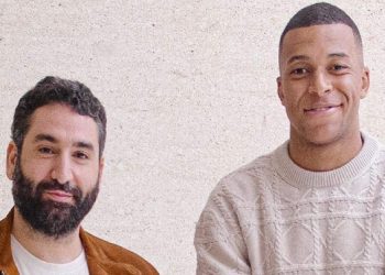 Mouloud Achour et Kylian Mbappé