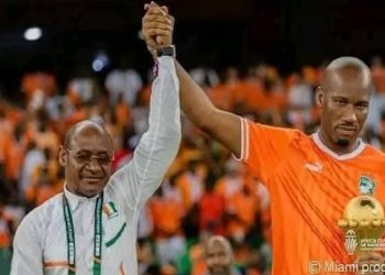 Gadji Celi et Didier Drogba