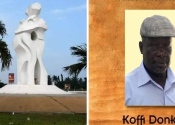 L’ancienne et la nouvelle Statue Akwaba