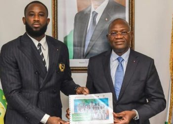 Adjé Silas Metch, a reçu en audience ce mardi 11 mars 2025 Cissé Cheick Sallah