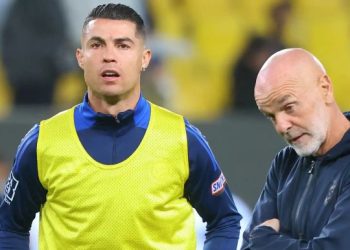 Cristiano Ronaldo et Stefano Pioli