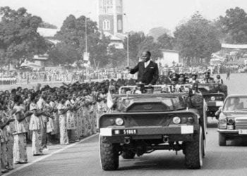 Félix Houphouët-Boigny le 28 juillet 1964