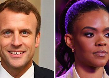 Emmanuel Macron et Candace Owens