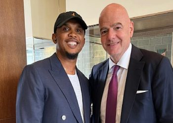 Gianni Infantino et Samuel Eto’o