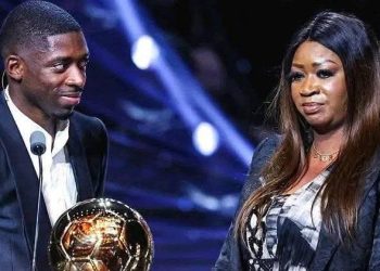 Ousmane Dembélé et sa mere Fatimata Dembélé