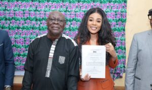 Eva Guehi a annoncé sur son compte Facebook avoir validé son Master