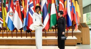 Olivia Yacé, Miss Univers Côte d’Ivoire 2025 a été reçue au Ministère des Affaires étrangères de Thaïlande