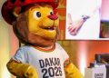 La mascotte des Jeux olympiques de Dakar