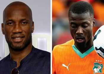 Didier Drogba et Nicolas Pépé