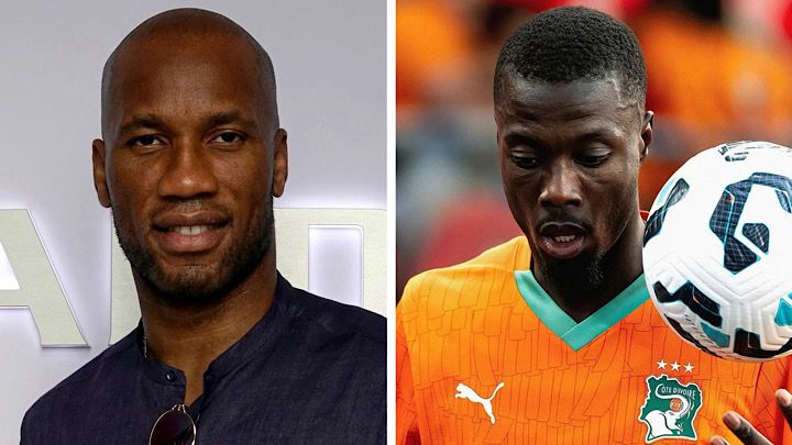 Didier Drogba et Nicolas Pépé