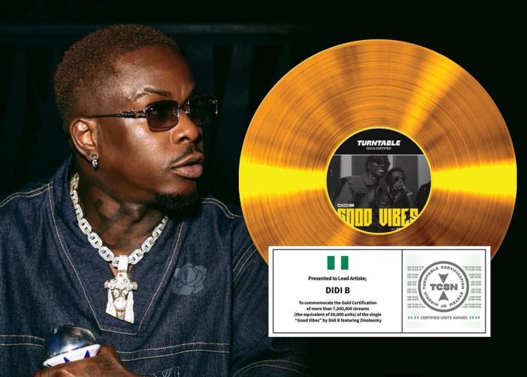 Didi B décroche un disque d’or au Nigeria