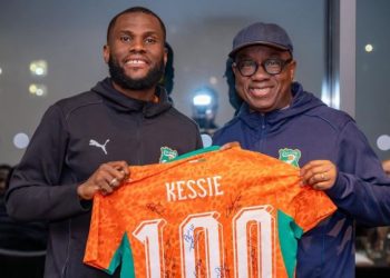 Franck Kessié, a été honoré ce lundi 30 mars 2026 par la Fédération Ivoirienne de Football