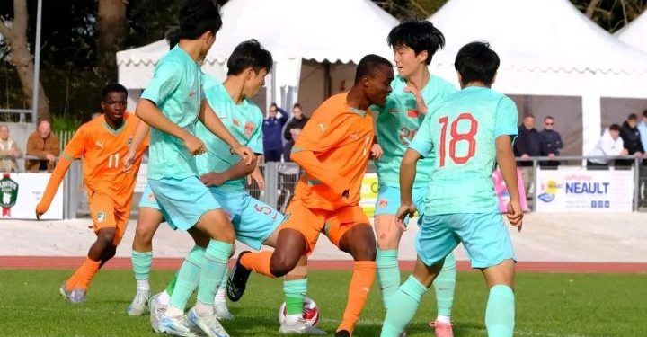 La sélection ivoirienne a conclu la phase de groupes du Mondial Football de Montaigu sur une note positive, en s’imposant 1-0 face à la Chine