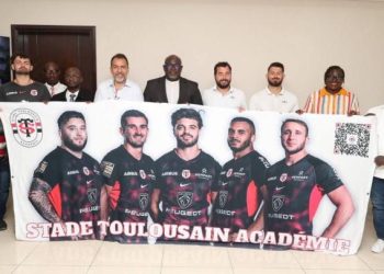 Adama Doumbia, a reçu ce jeudi 30 avril en début de matinée, Monsieur Emmanuel Henao, Président fondateur du Cocody Rugby Abidjan Club (CRAC)