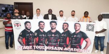 Adama Doumbia, a reçu ce jeudi 30 avril en début de matinée, Monsieur Emmanuel Henao, Président fondateur du Cocody Rugby Abidjan Club (CRAC)